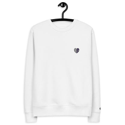 BQ Monstera Purple Logo Organic Cotton Sweatshirt