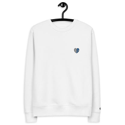 BQ Monstera Blue Logo Organic Cotton Sweatshirt