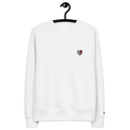 BQ Monstera Red Logo Organic Cotton Sweatshirt